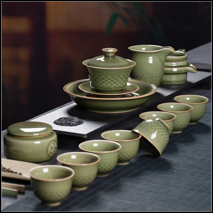 鱼鳞茶具
