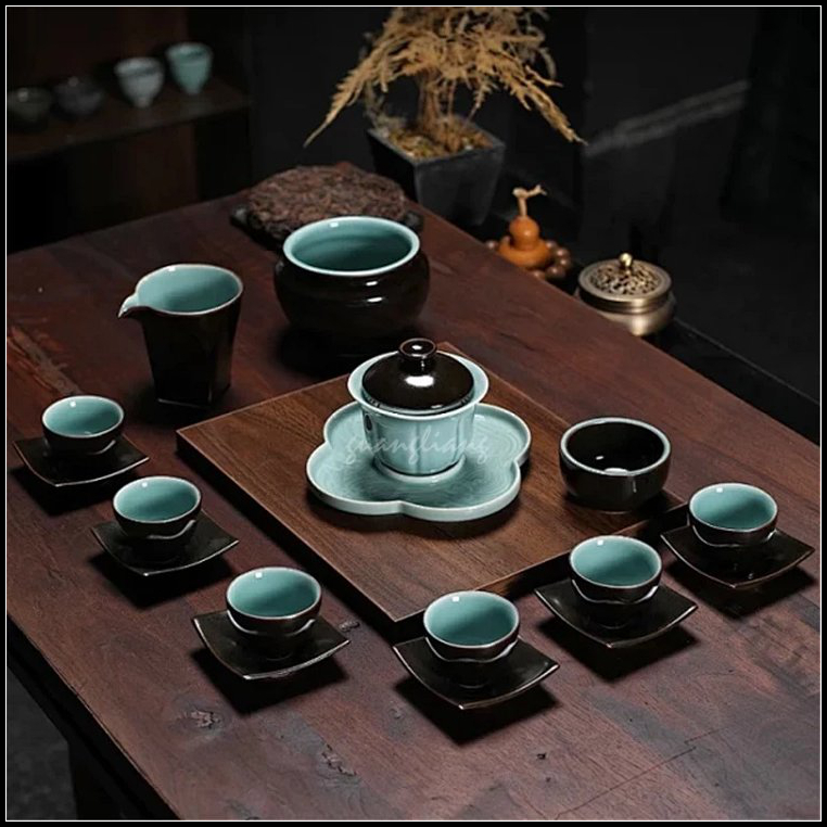 乌金釉茶具